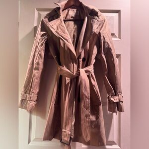 Michael Kors Beige Belted Trench Coat